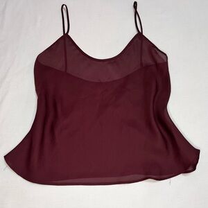 Maroon Tank Crop Top